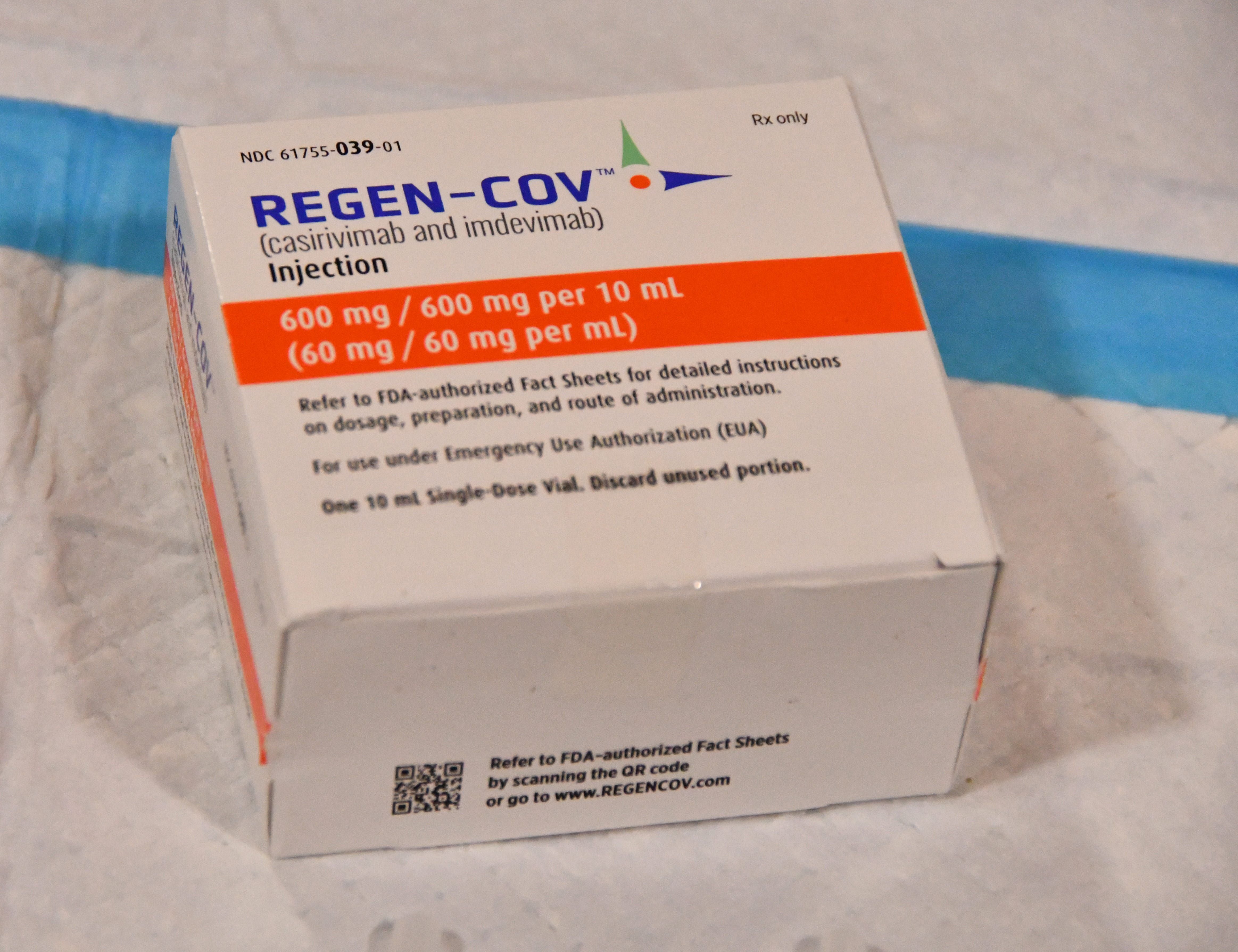 The treatment involves getting four injections, two in the abdomen and two in the arm. A Regeneron clinic opened at Kiwanis