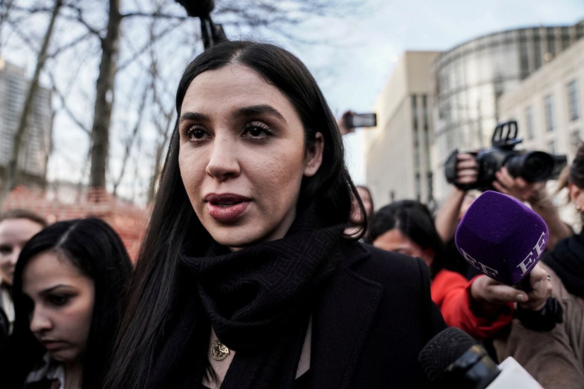 FILE PHOTO: Wife of Mexican drug lord "El Chapo" exits the Brooklyn Federal Courthouse in New York