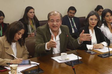 El presidente del Directorio de Televisión Nacional de Chile, Francisco Vidal, durante sesión de la comisión de Cultura de la Cámara de Diputados.