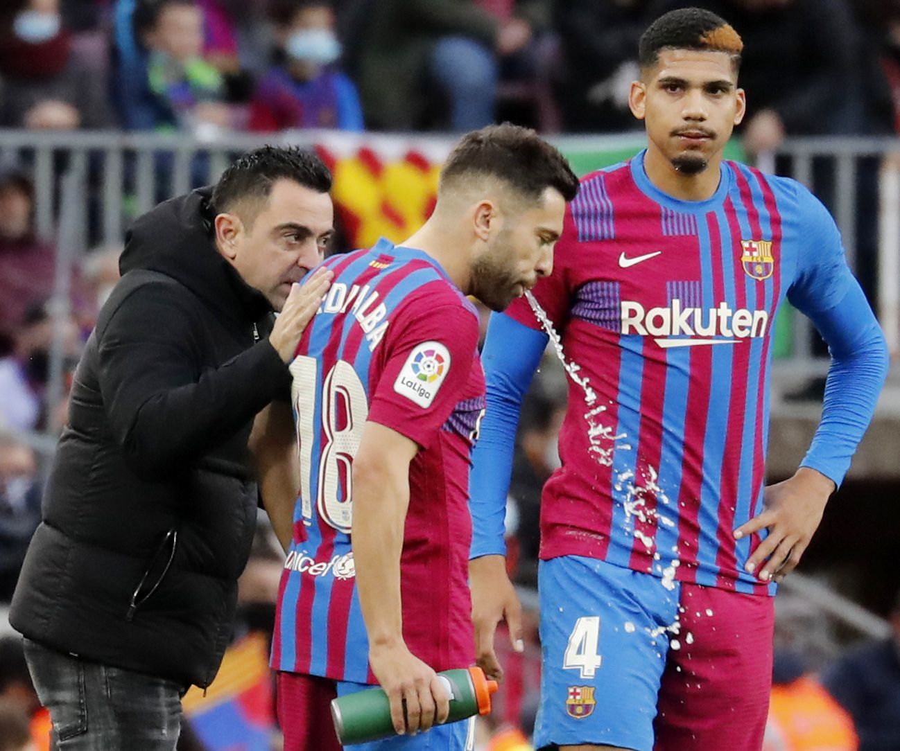 Jordi Alba, en el partido entre el Barcelona y el Betis