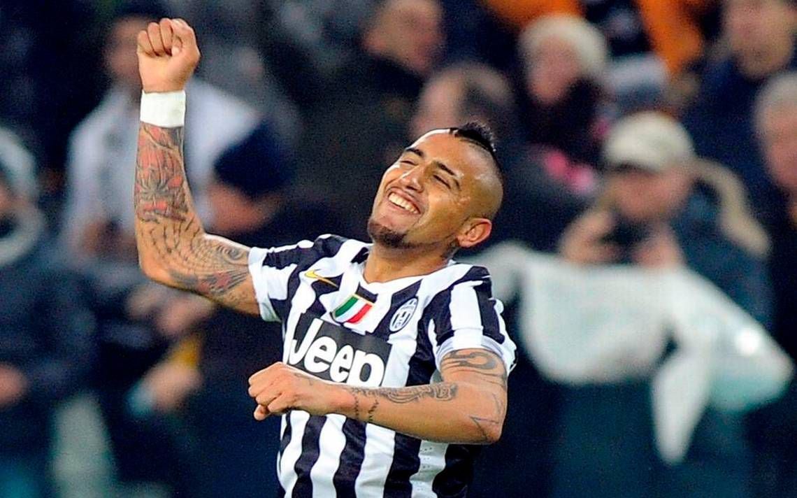 Arturo Vidal, en su paso por la Juventus, donde coincidió con Tevez.