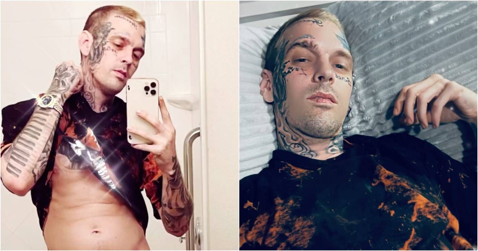 Las horas finales de Aaron Carter: la pena de Melanie y el mensaje de Nick