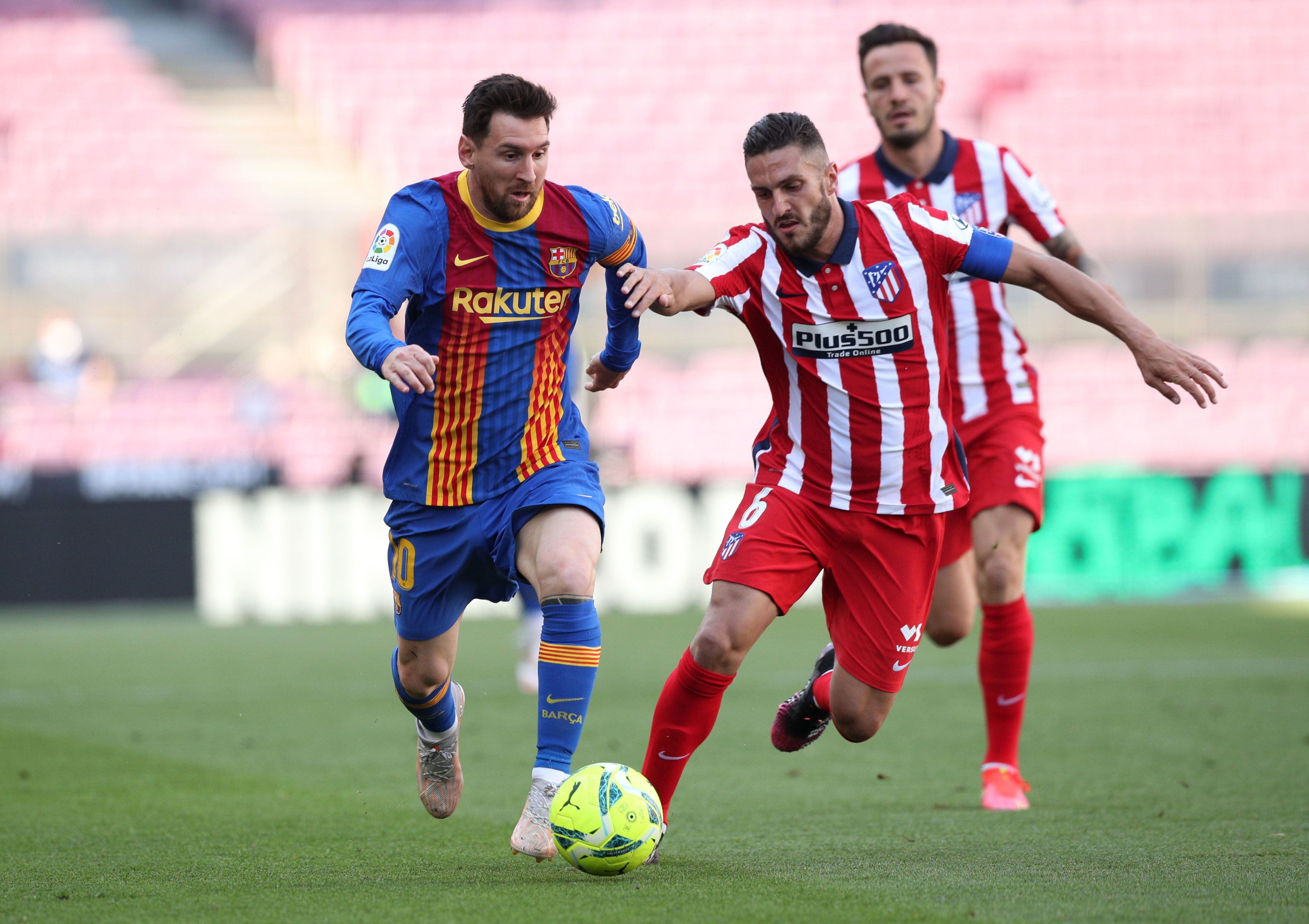 El Barcelona y el Atlético de Madrid empataron 0-0 por la liga española.