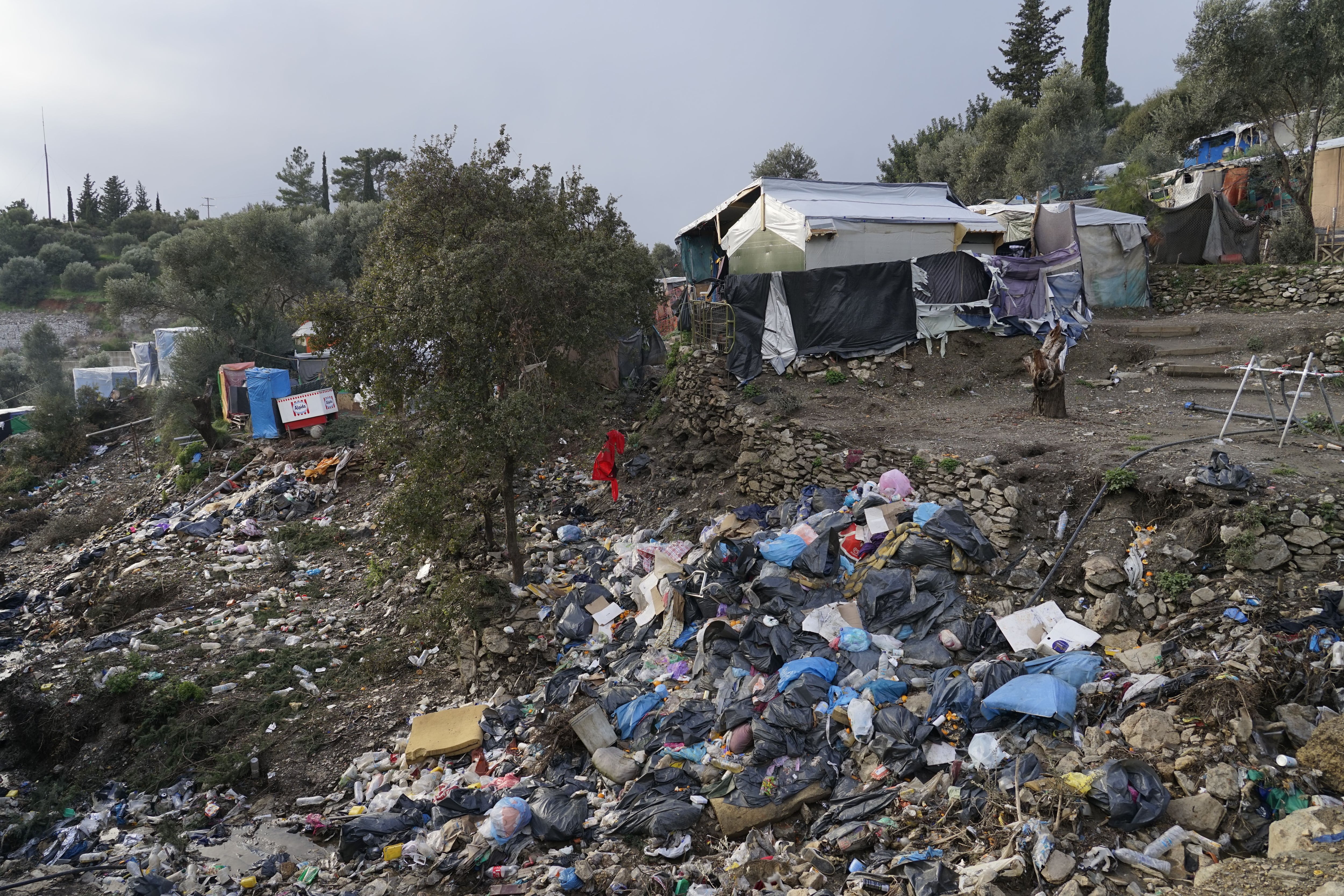 Centro de refugiados en Samos