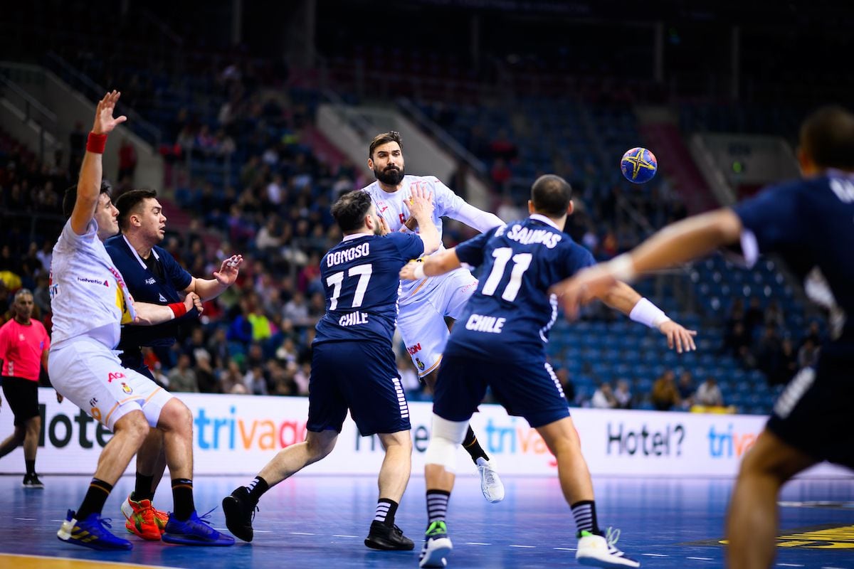 Chile-España. Foto: @ihf_info