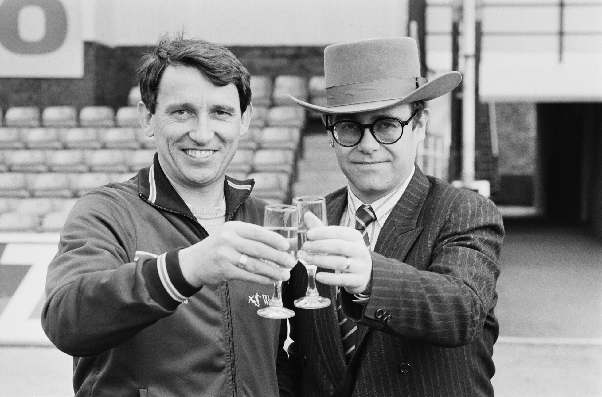 Graham Taylor y Elton John