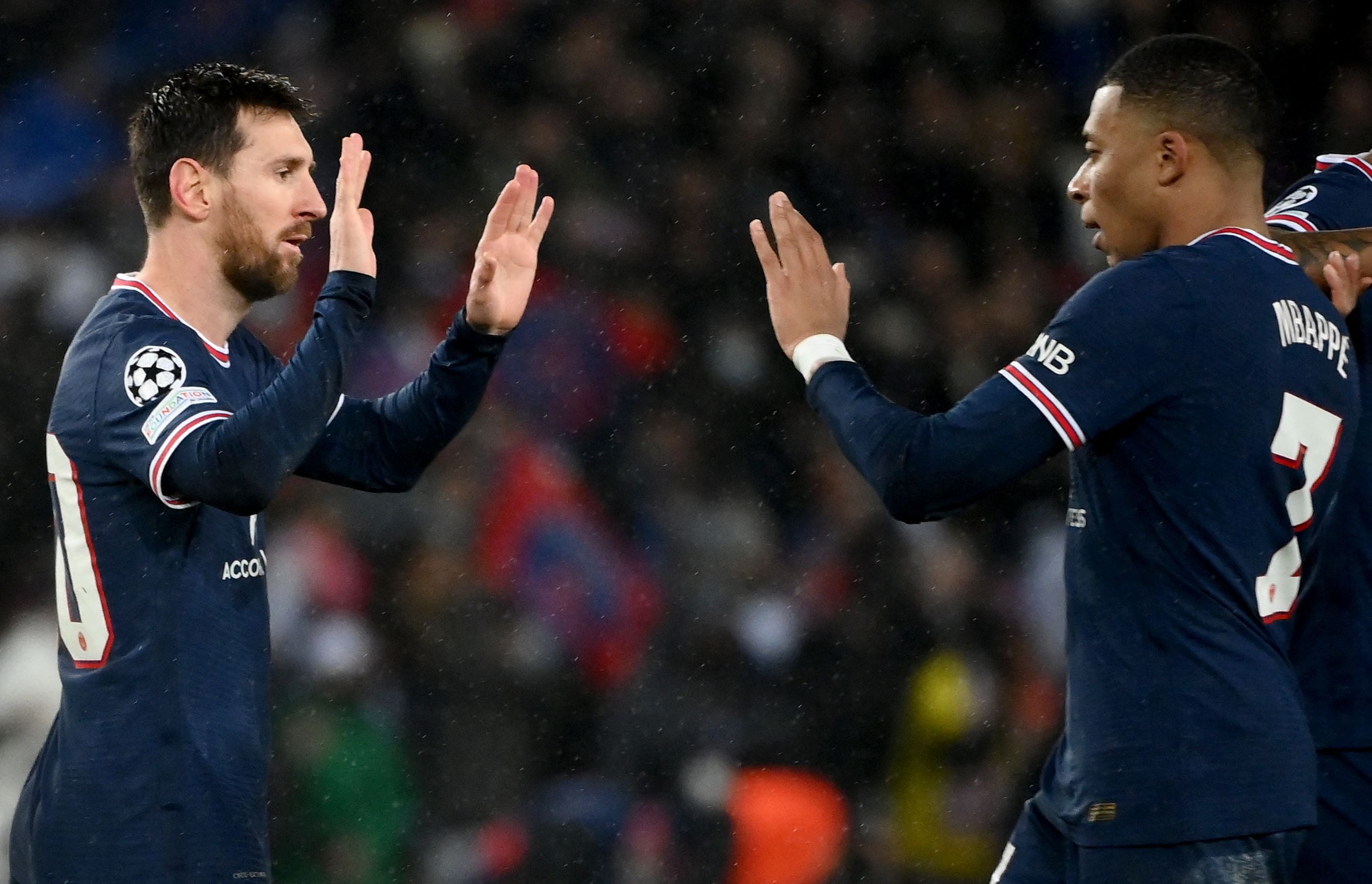 Messi y Mbappé