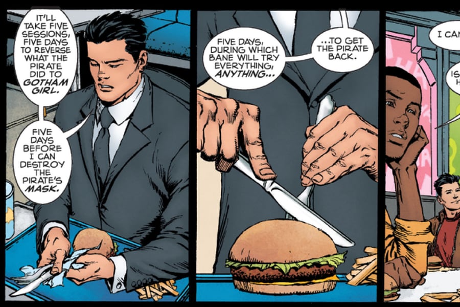 Fino y elegante: El cómic que muestra cómo Batman se come una hamburguesa -  La Tercera