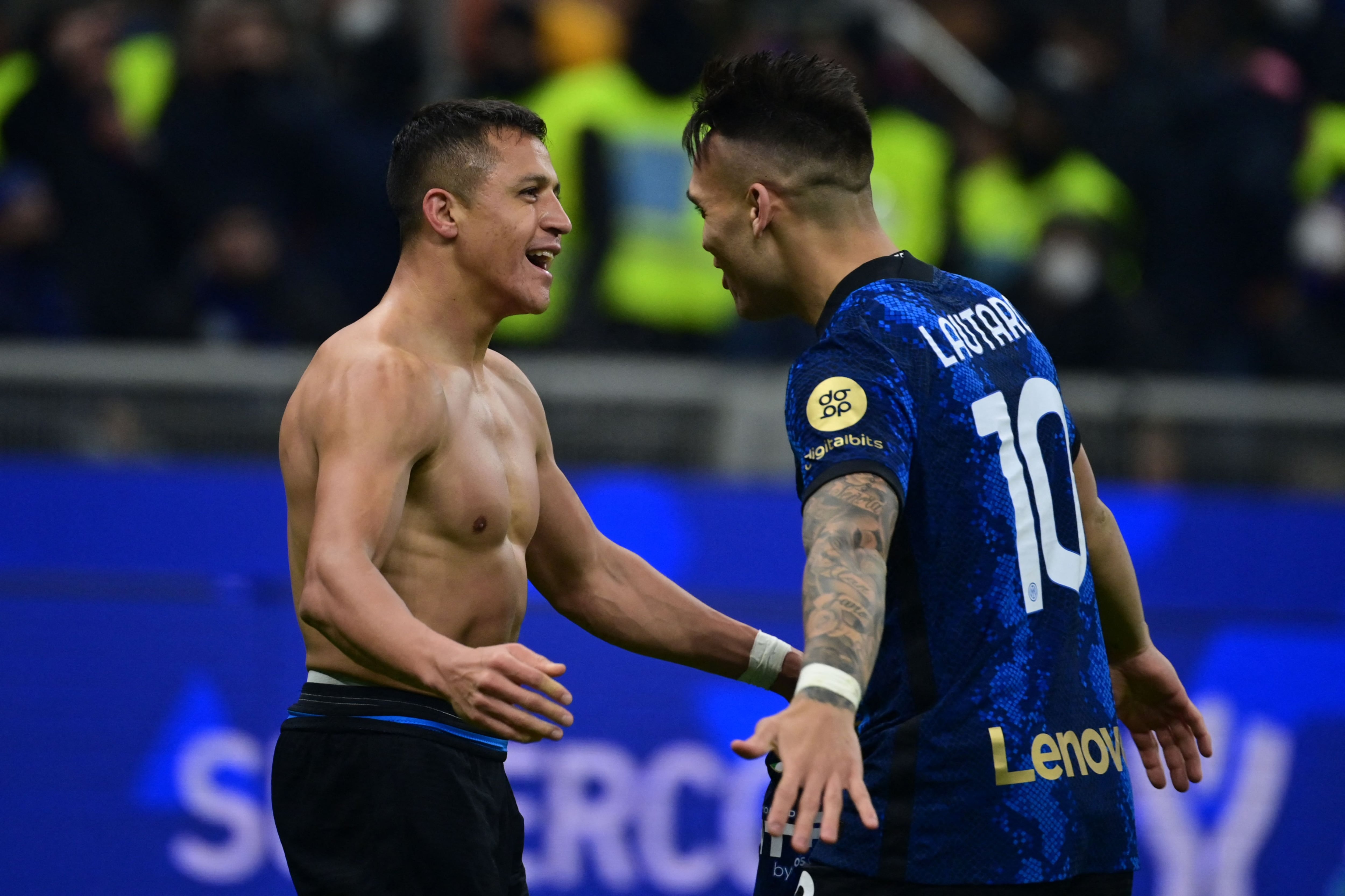 Alexis Sánchez y Lautaro Martínez.