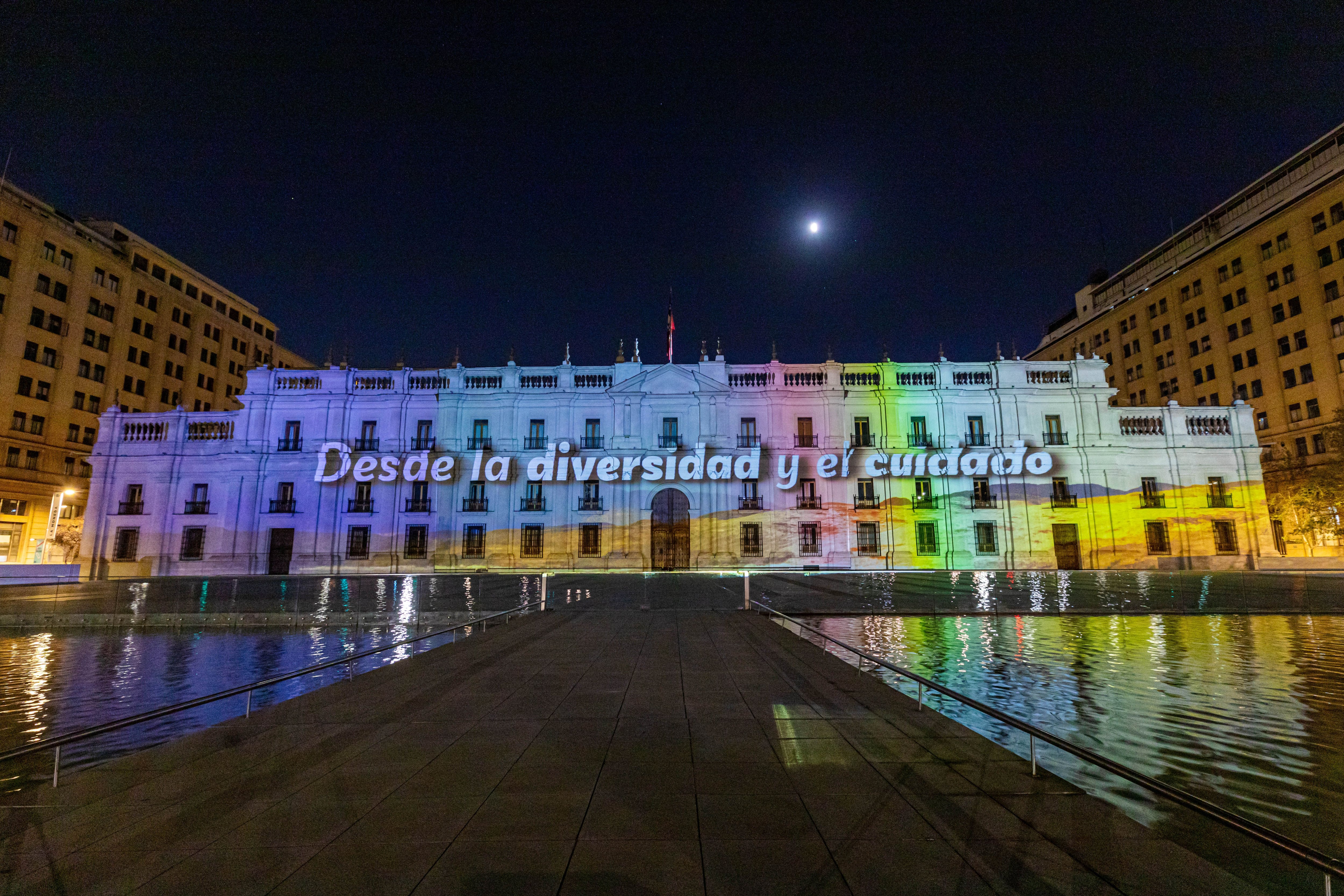 Frontis La Moneda Boric