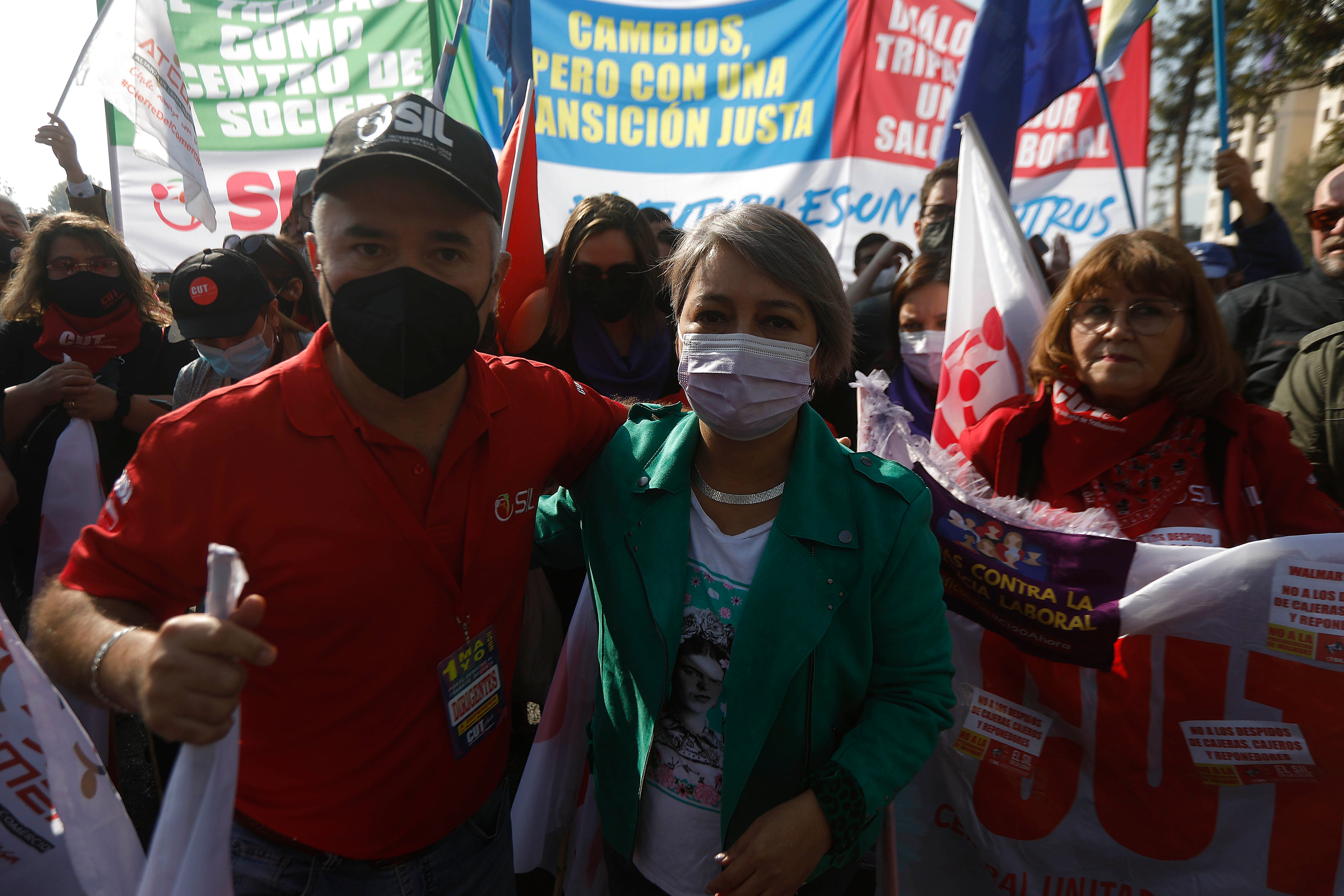 Marcha 01 de Mayo en Santiago