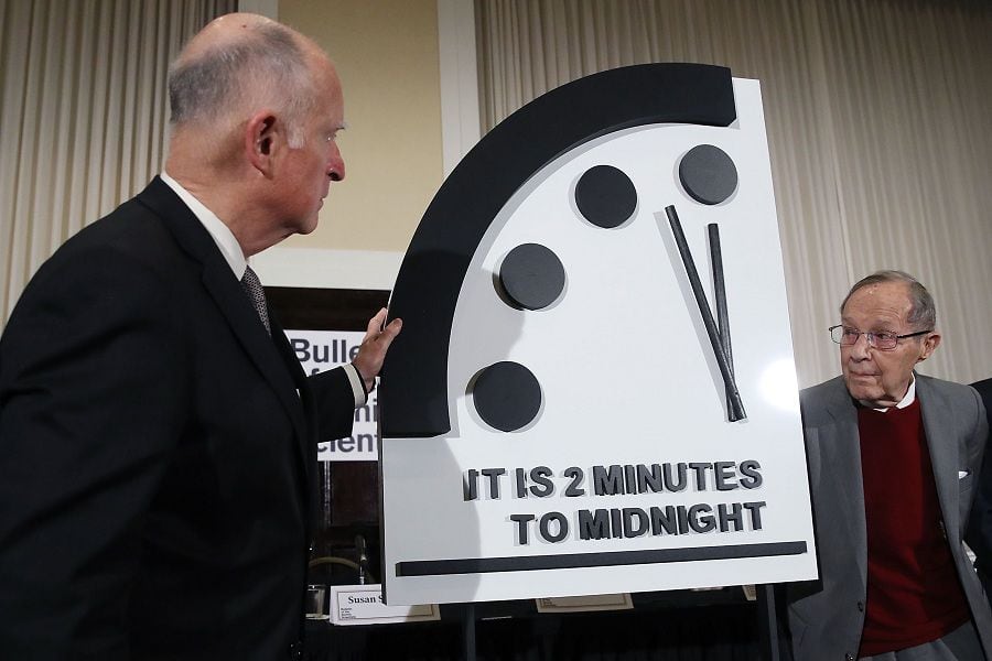 Bulletin Of The Atomic Scientists Hold Annual News Conference To Announce Adjustment To Doomsday Clock