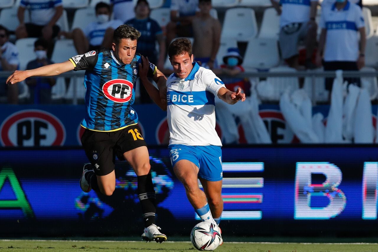 Clemente Montes, en el duelo de la UC y Huachipato en 2021