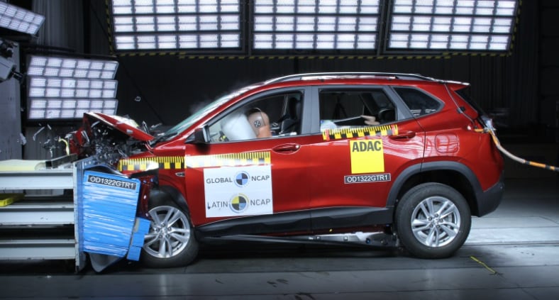 Test de choques LatinNCAP: el Chevrolet Tracker y el Nissan Qashqai alcanzan cinco estrellas