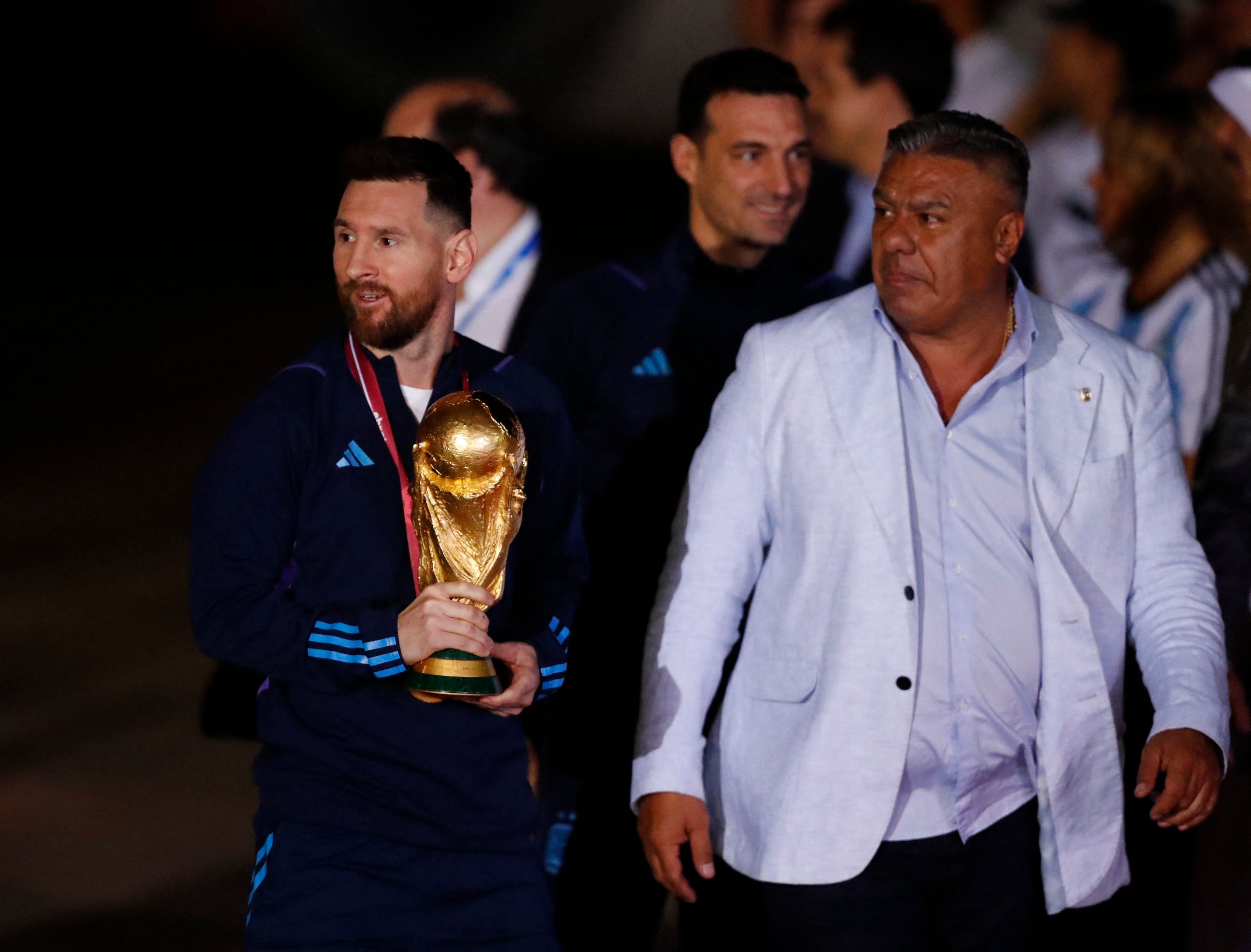 Argentina team arrives to Buenos Aires after winning the World Cup