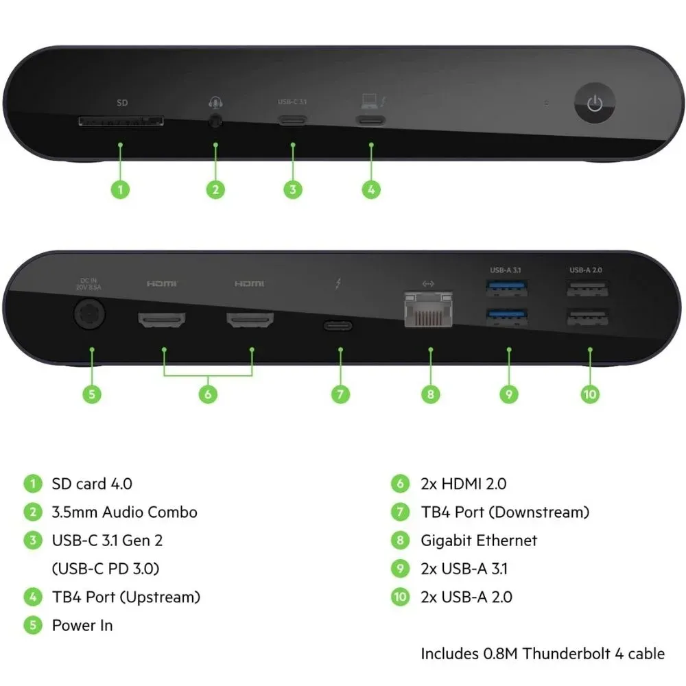 Dock puertos USB Thunderbolt Belkin