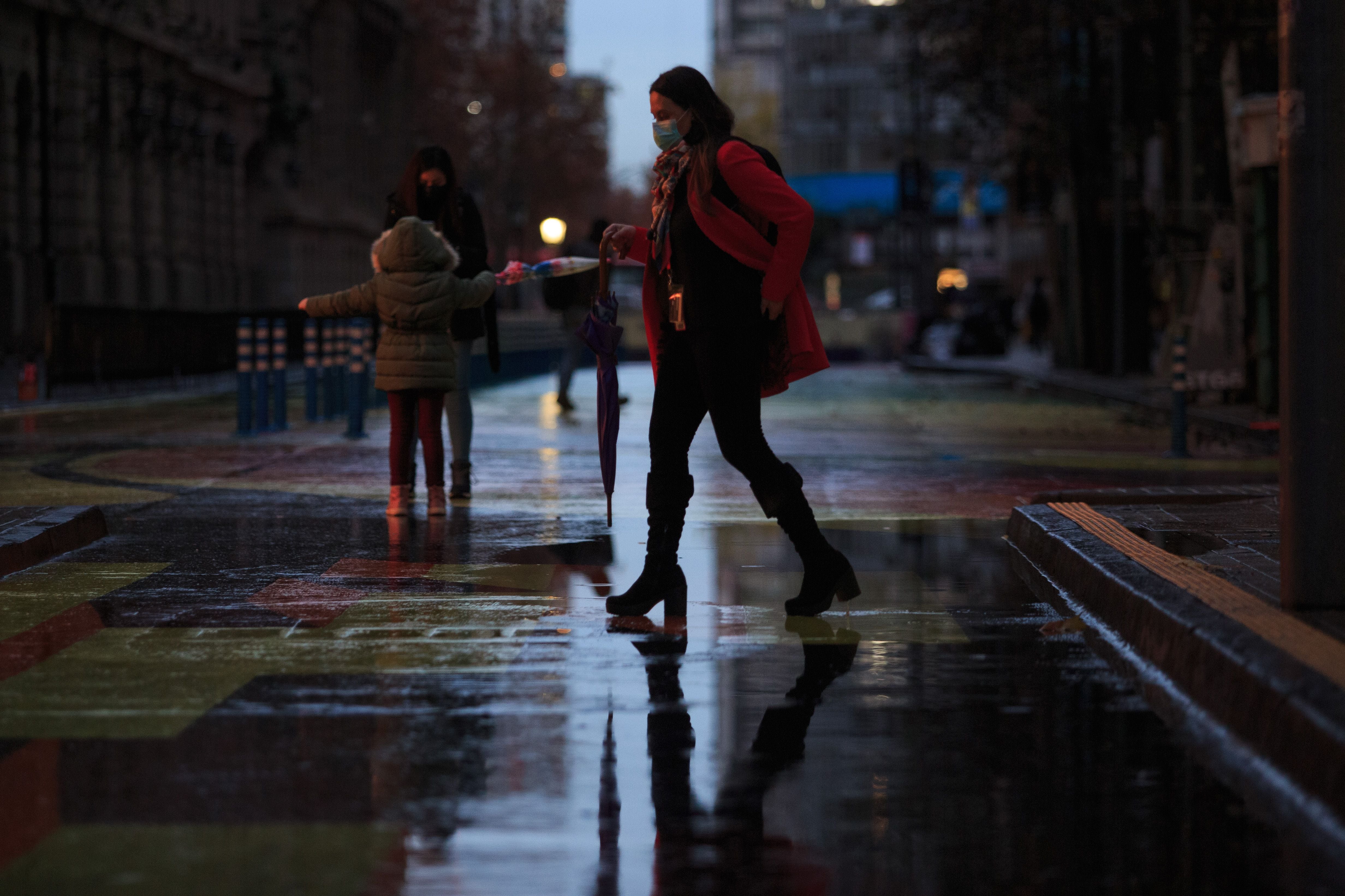 Lluvia en Santiago