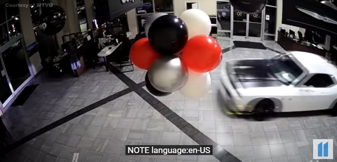 ¡Insólito! Así de sencillo fue robar seis Dodge Challenger Hellcat en 45 segundos