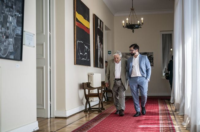 boric y pepe mujica