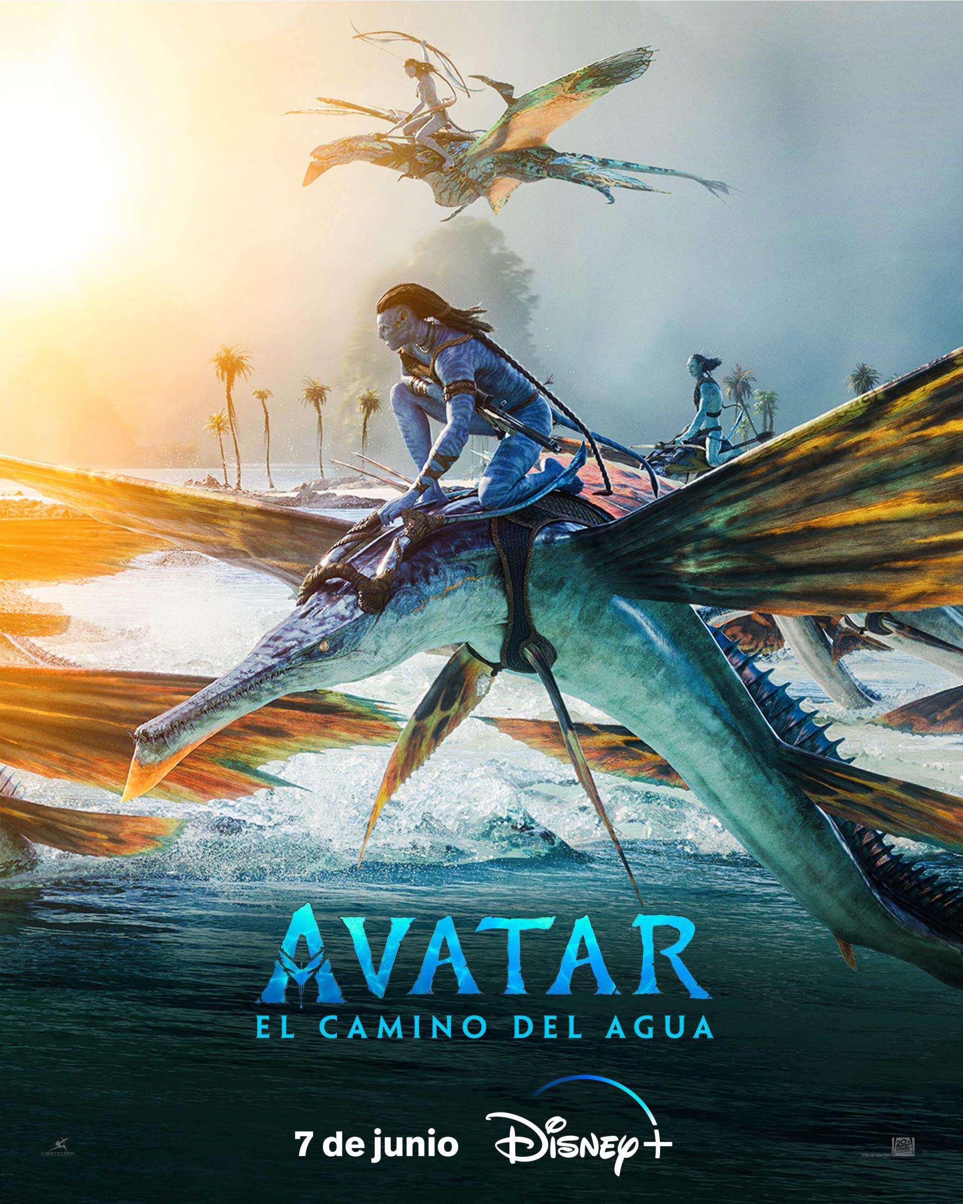 Póster Avatar: El Camino del Agua. Disney+.