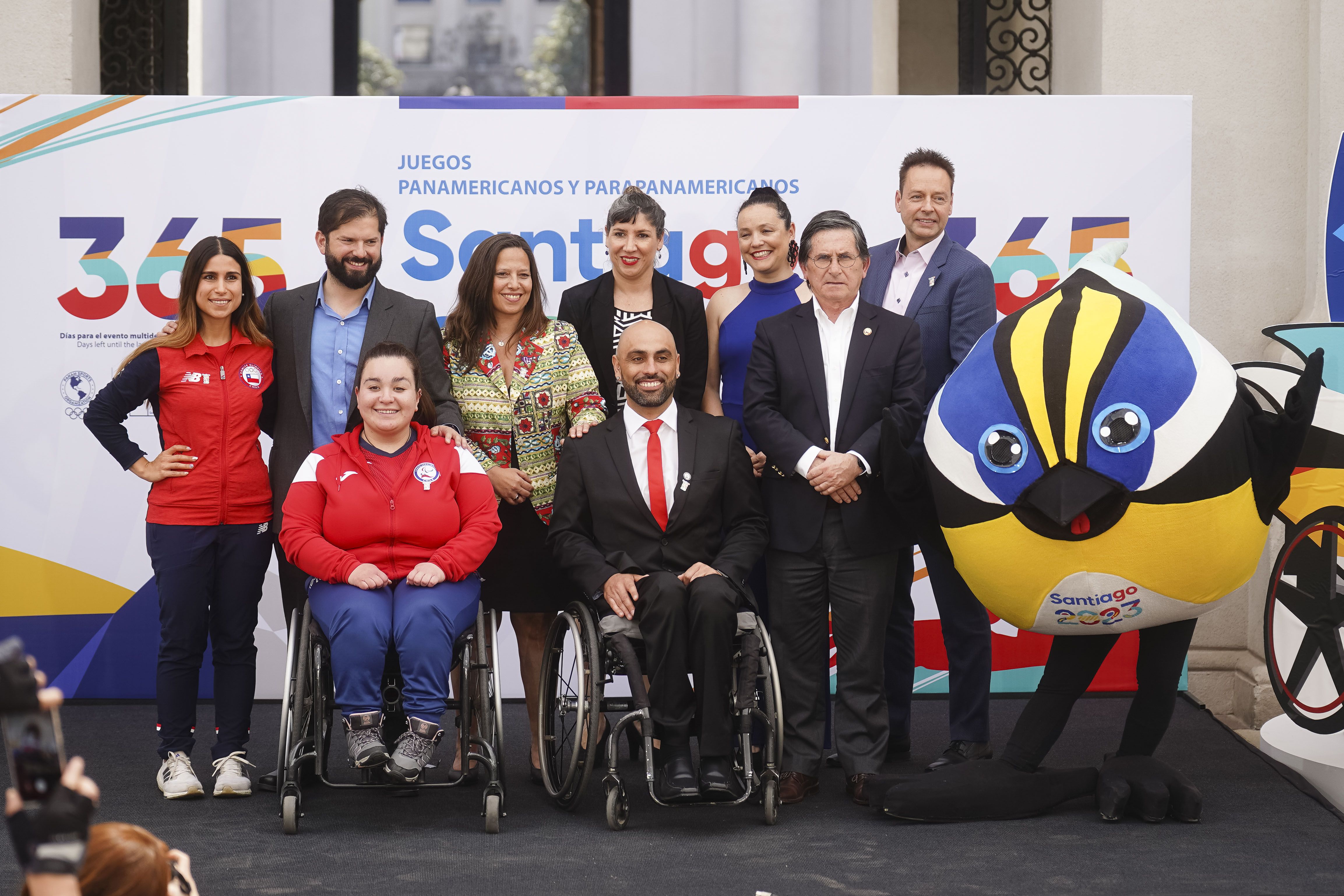 PRESIDENTE GABRIEL BORIC, ENCABEZA CEREMONIA QUE DA  INICIO A LA CUENTA REGRESIVA PARA LOS JUEGOS PANAMERICANOS