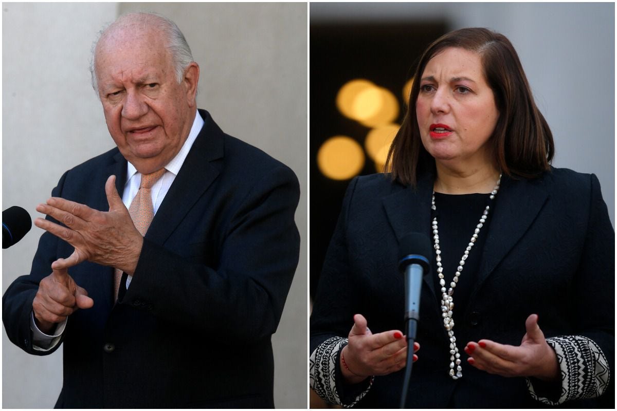 El expresidente Ricardo Lagos y la timonel del Partido Socialista, Paulina Vodanovic.