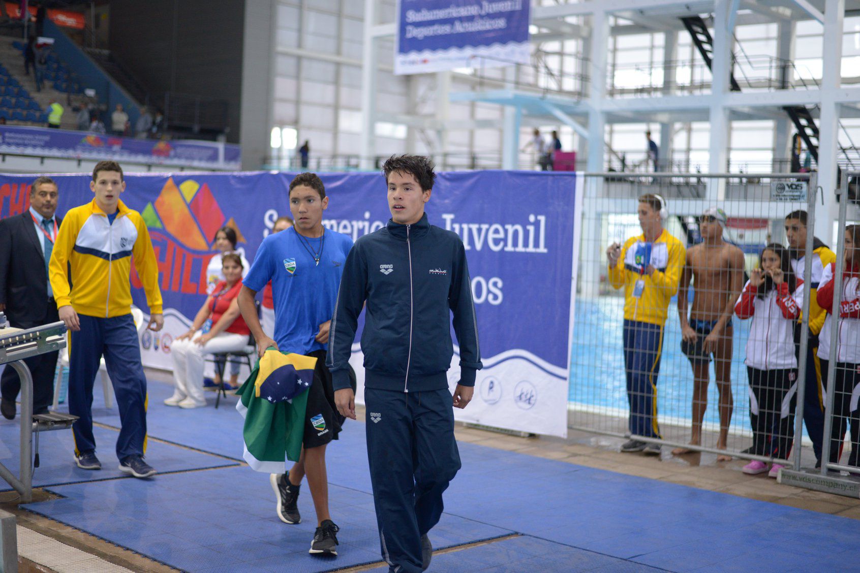 Eduardo Cisternas, antes de una competencia