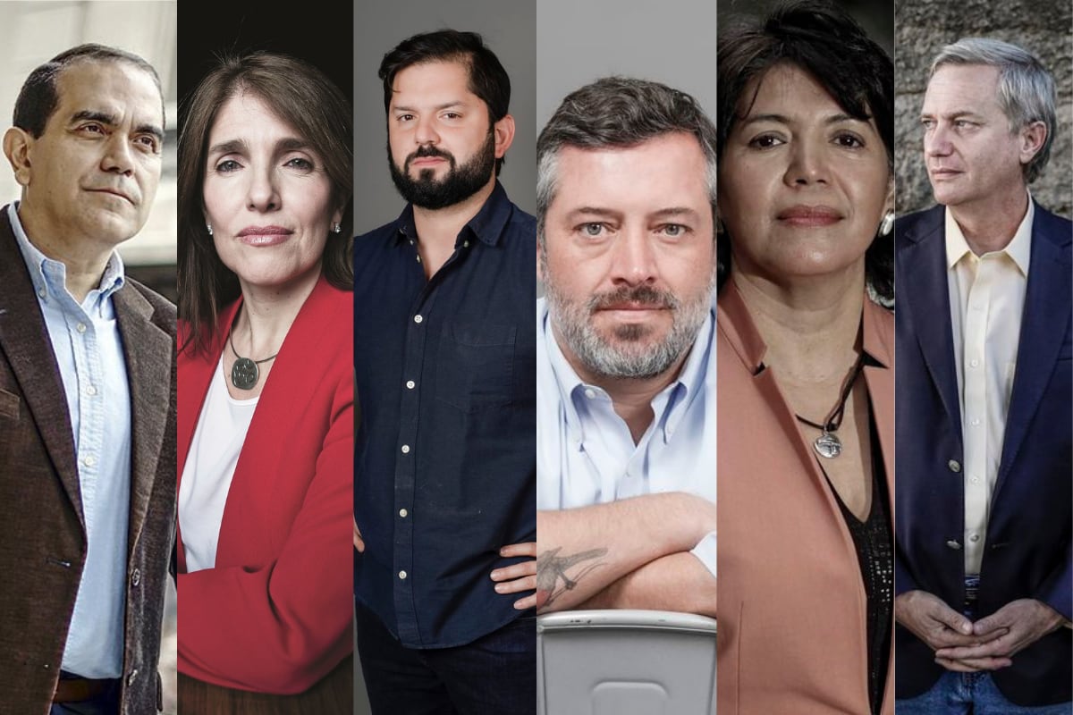 Candidatos presidenciales, Maldonado, Narváez, Boric, Sichel, Provoste, Kast