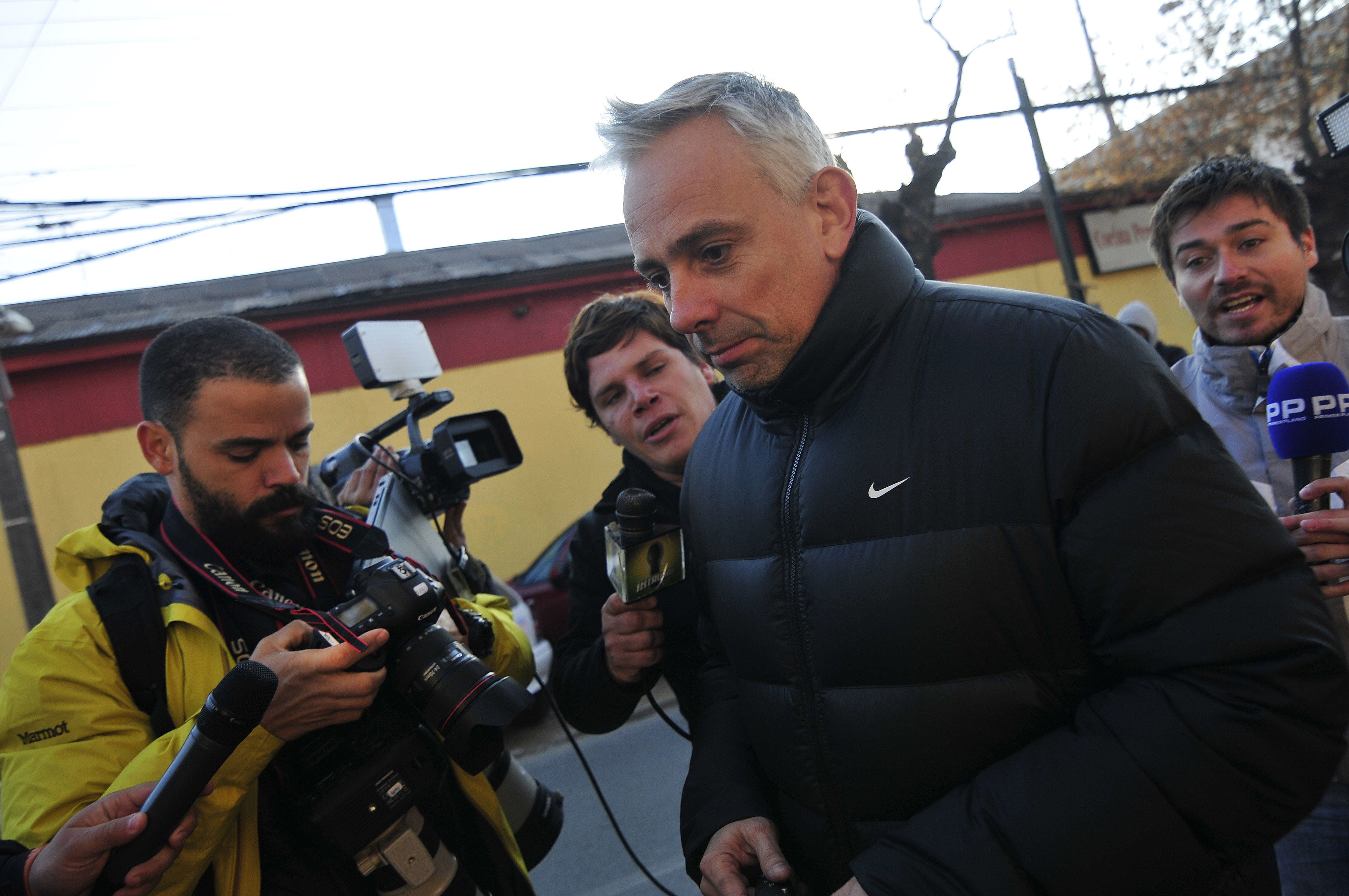 Fernando Felicevich, ingresando a un estadio