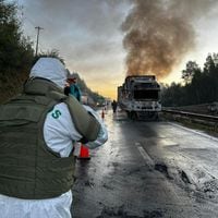 Ataque incendiario afecta a dos camiones en Collipulli