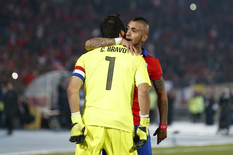 Claudio Bravo y Arturo Vidal | Copa América 2015