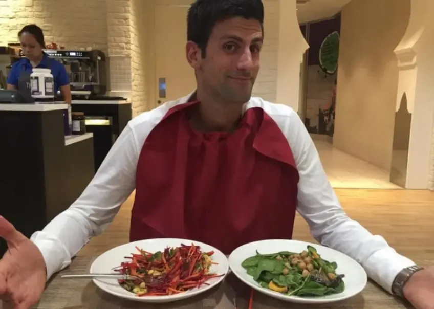 Novak Djokovic vegano