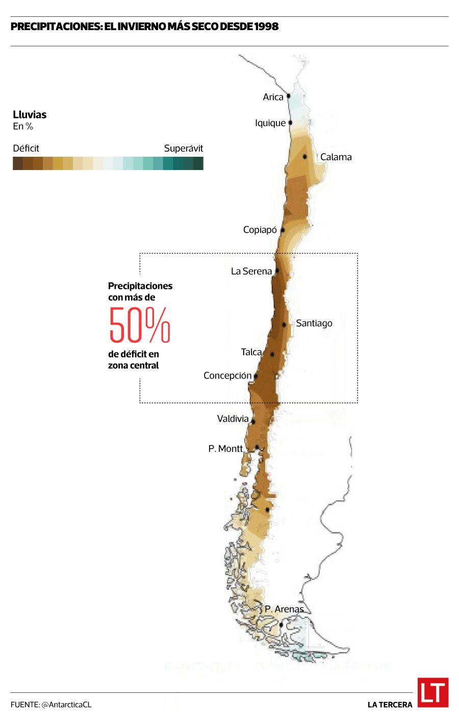 Mapa precipitaciones Qué Pasa