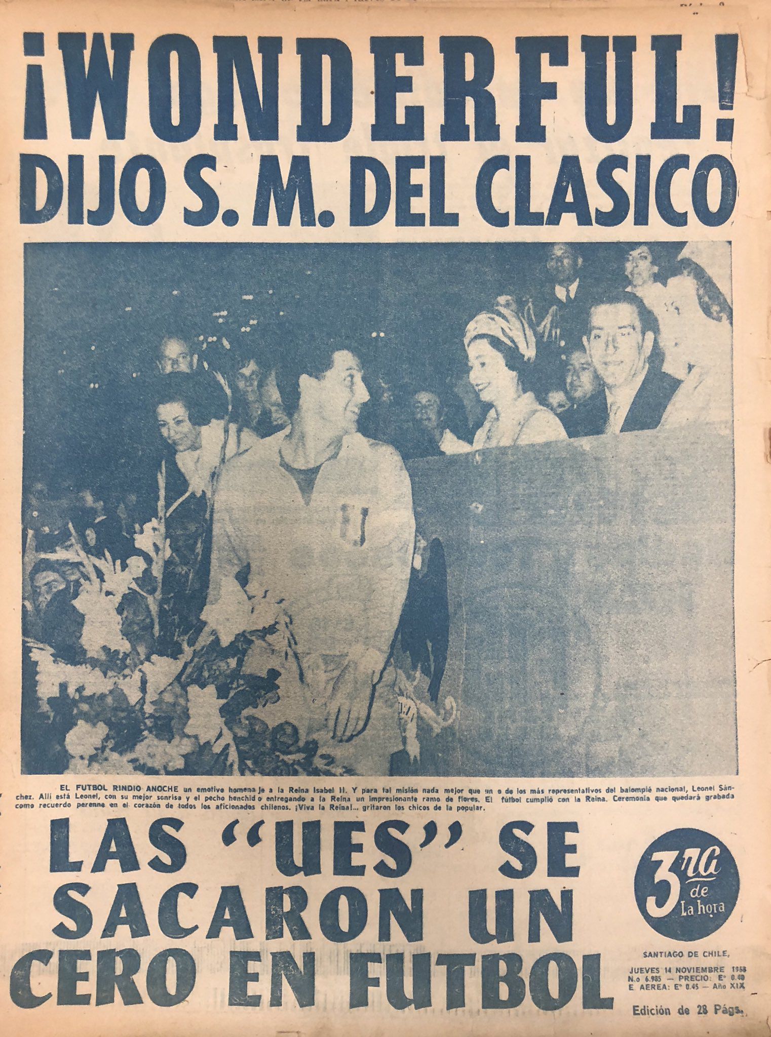 Portada visita, Reina Isabel II