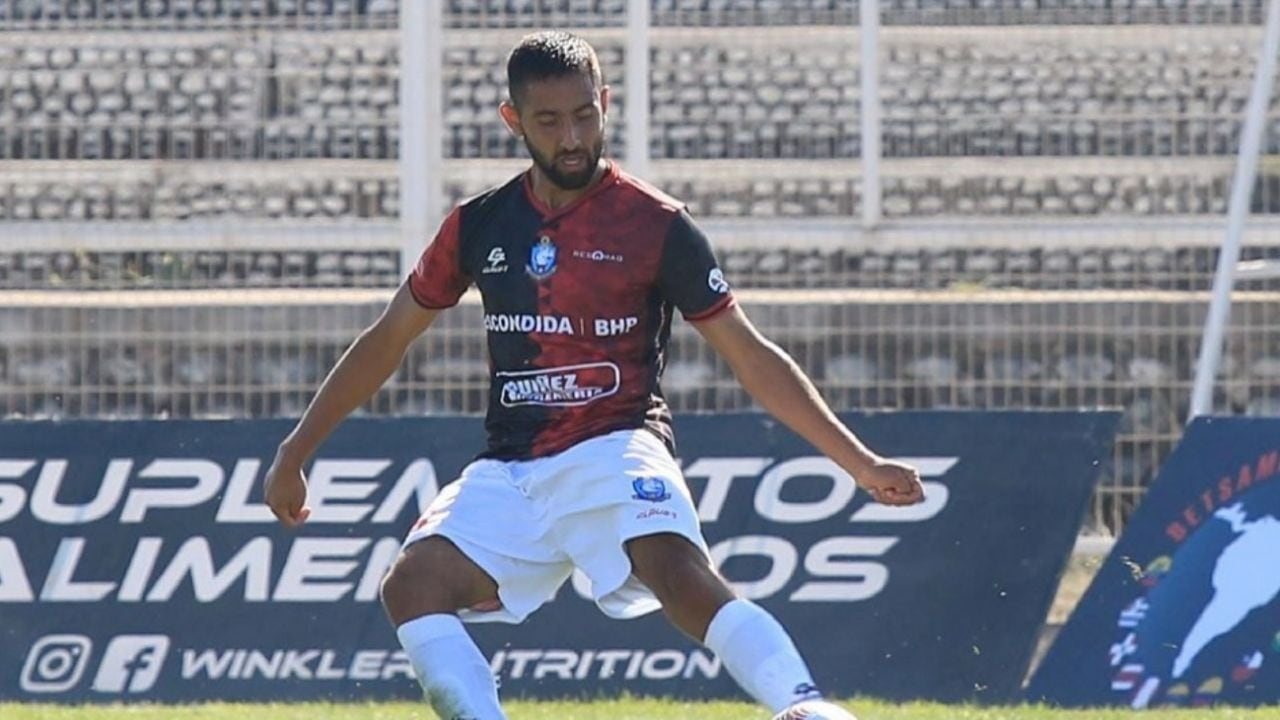 Nicolás Demartini, en su debut en el Campeonato, ante Palestino