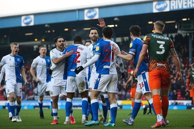 Brereton festejando uno de sus goles ante el Birmingham. Foto: Instagram Ben Brereton.