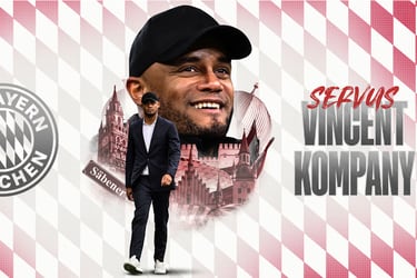 La presentación del Bayern Múnich para Vincent Kompany.
