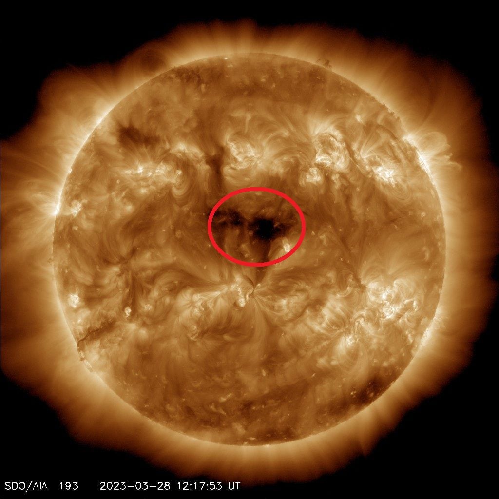 Aparece un segundo “agujero” gigante en el Sol, 20 veces el tamaño de la Tierra