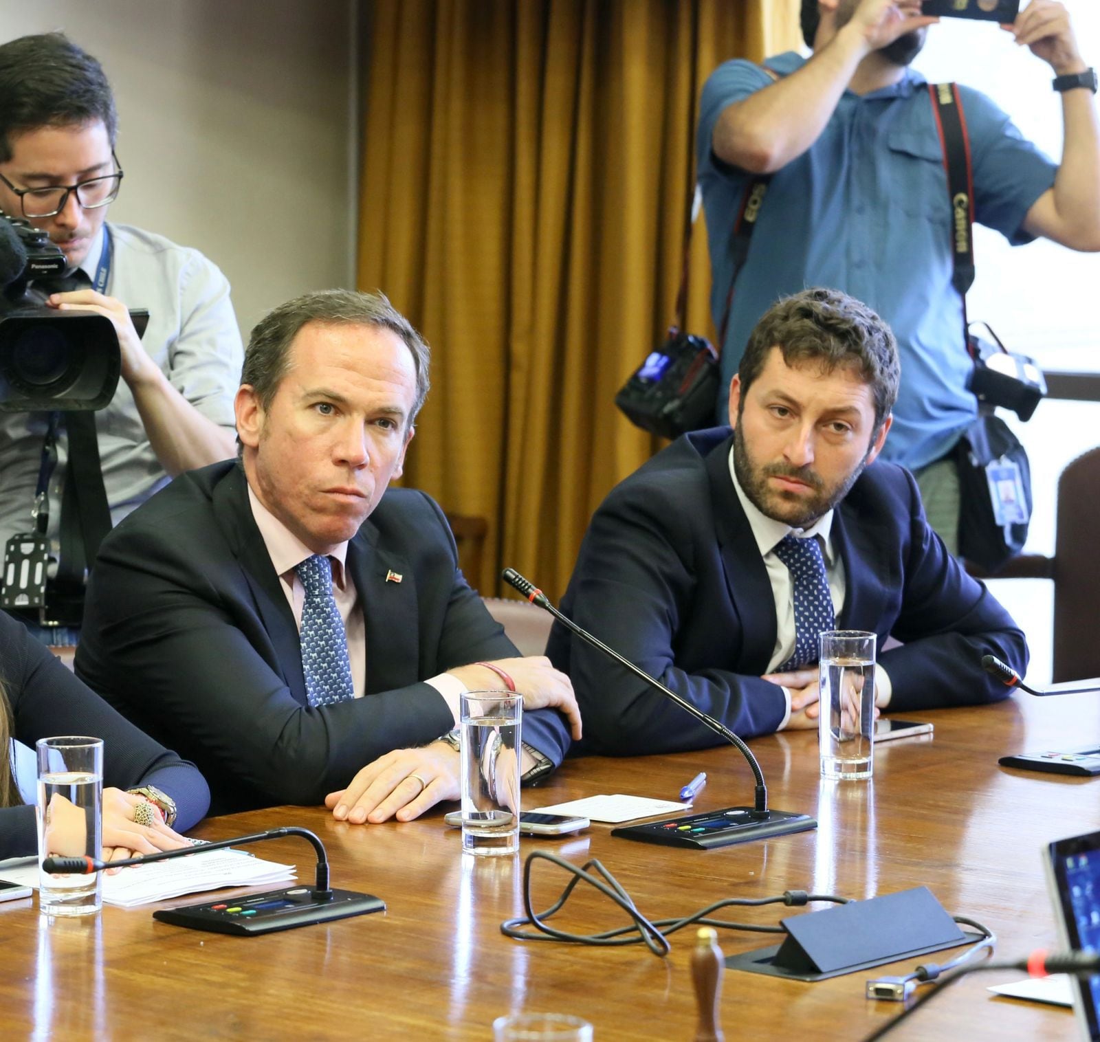 Los diputados Jorge Alessandri y Juan Antonio Coloma