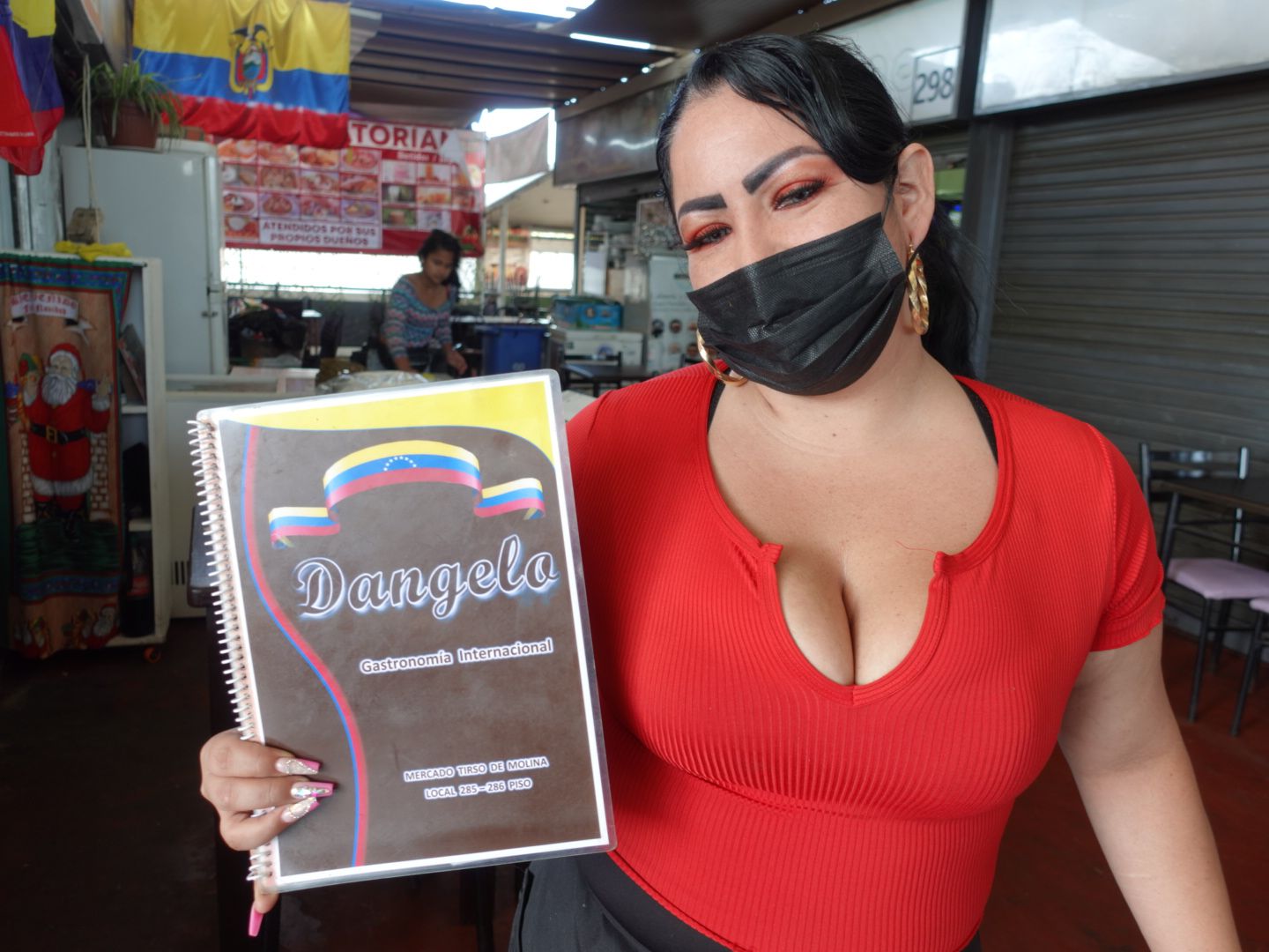 Damaris Rojas, restaurante Dangelo en mercado Tirso de Molina