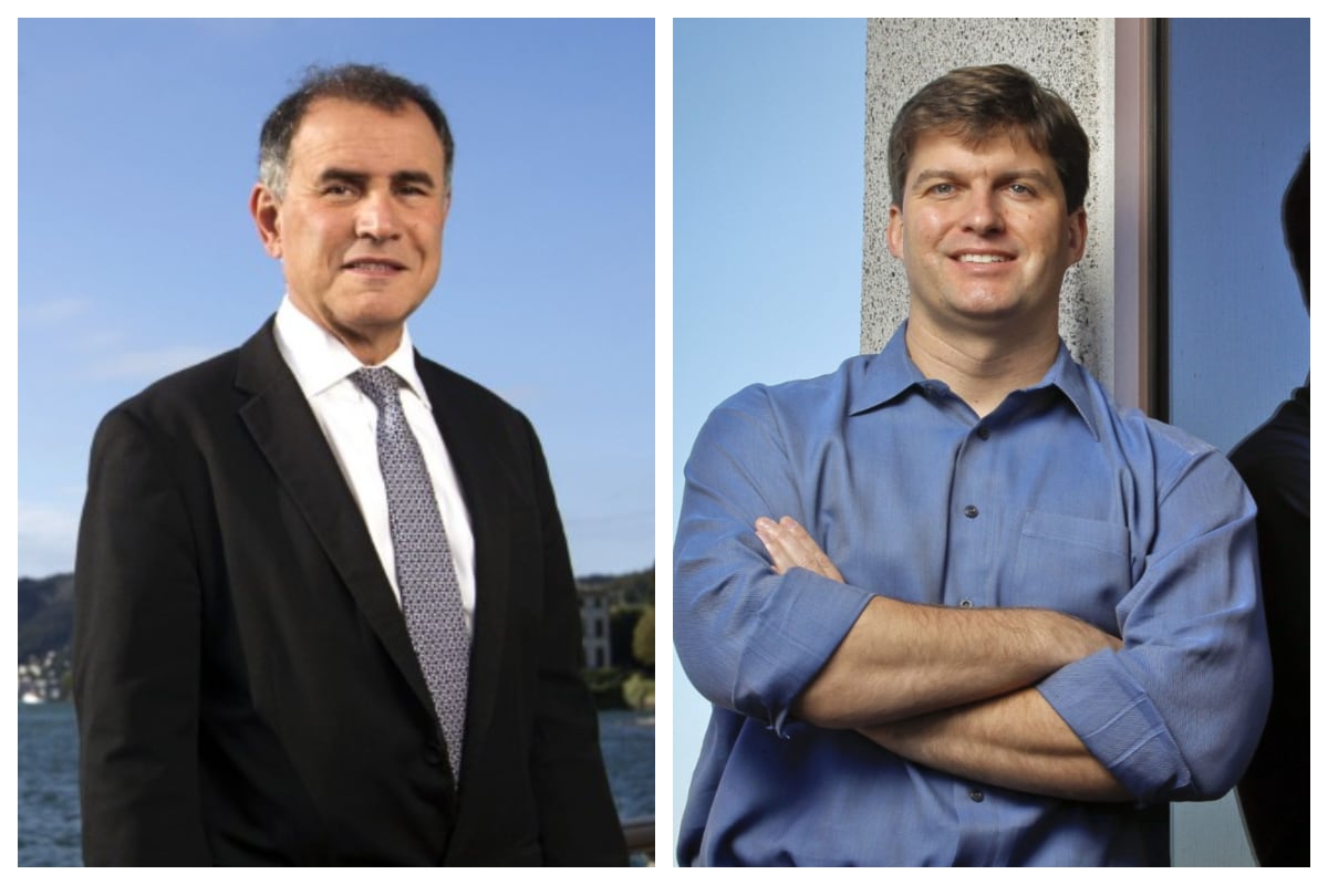 Nouriel Roubini y Michael Burry anticipan crisis.