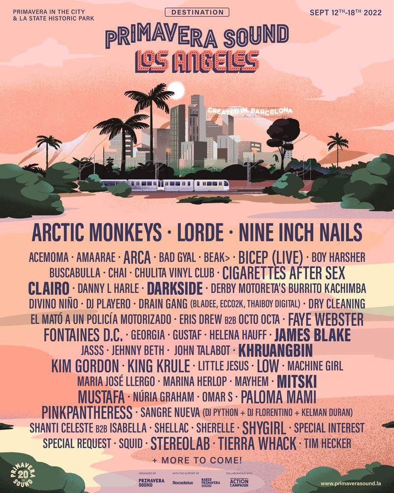 Line up del festival Primavera Sound para Los Ángeles