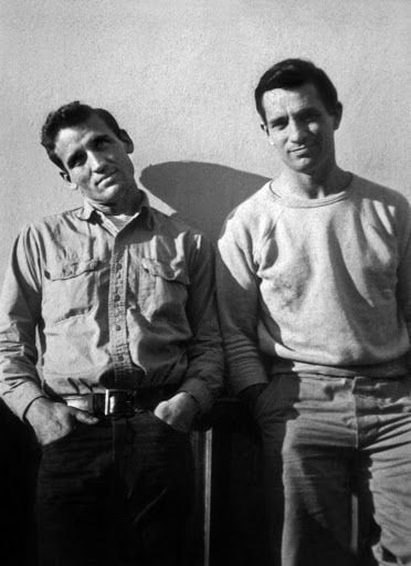 Neal Cassady, el héroe de En el camino junto a Jack Kerouac, en 1952.