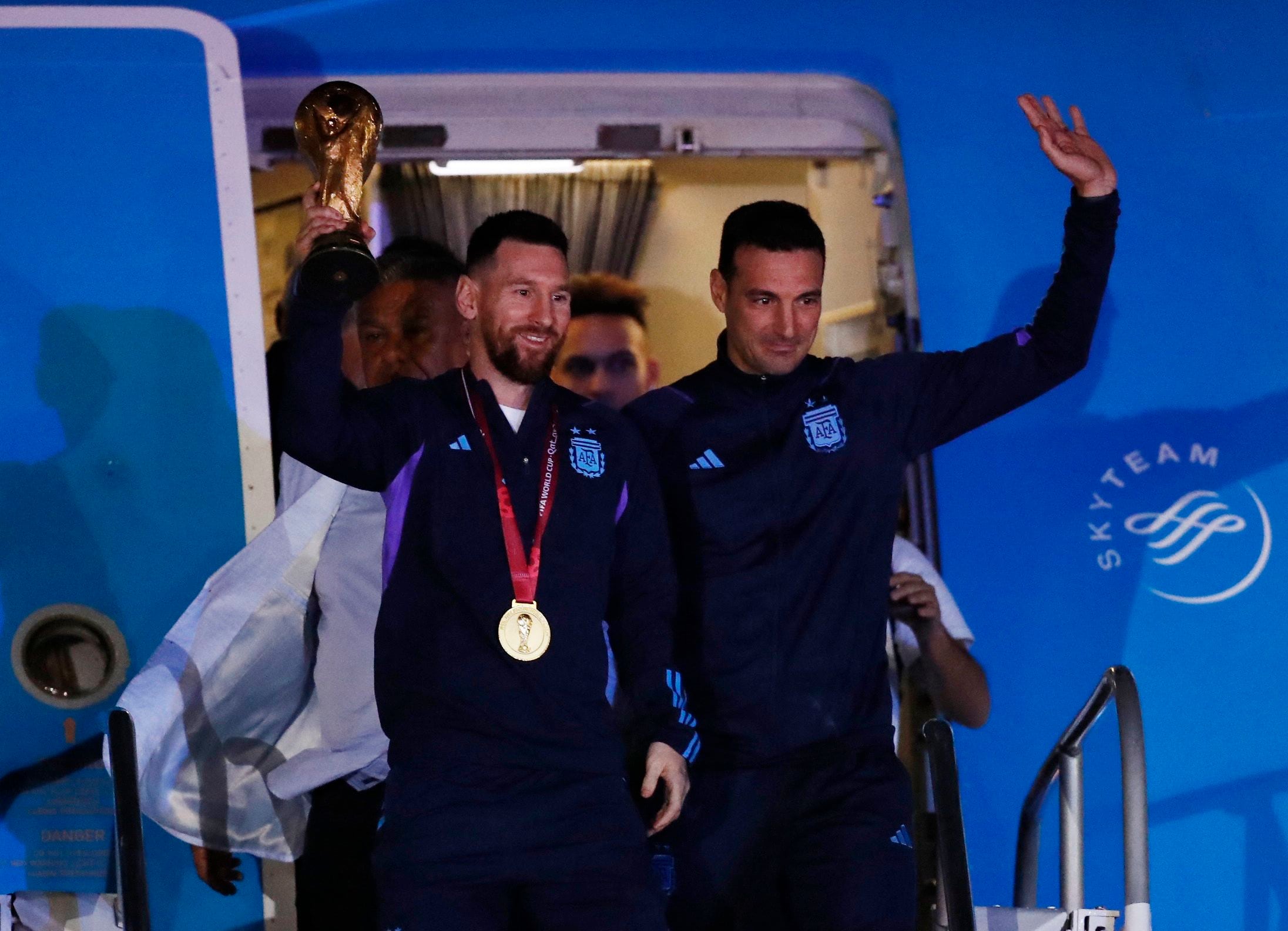 Argentina team arrives to Buenos Aires after winning the World Cup