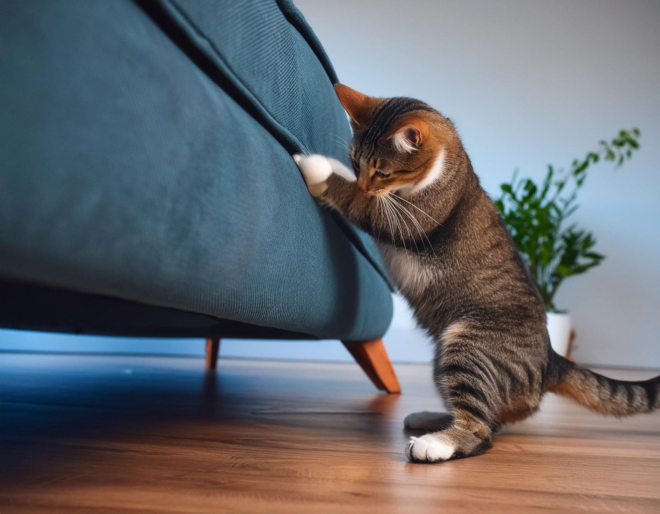 4 técnicas para que tu gato no rasque el sillón - La Tercera