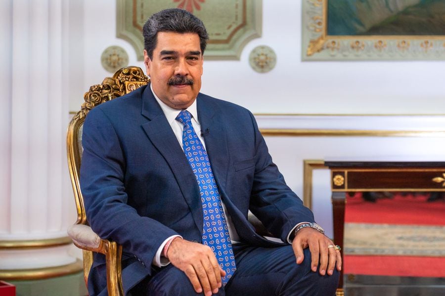 Nicolás Maduro, presidente de Venezuela, durante una entrevista con Bloomberg Television en Caracas