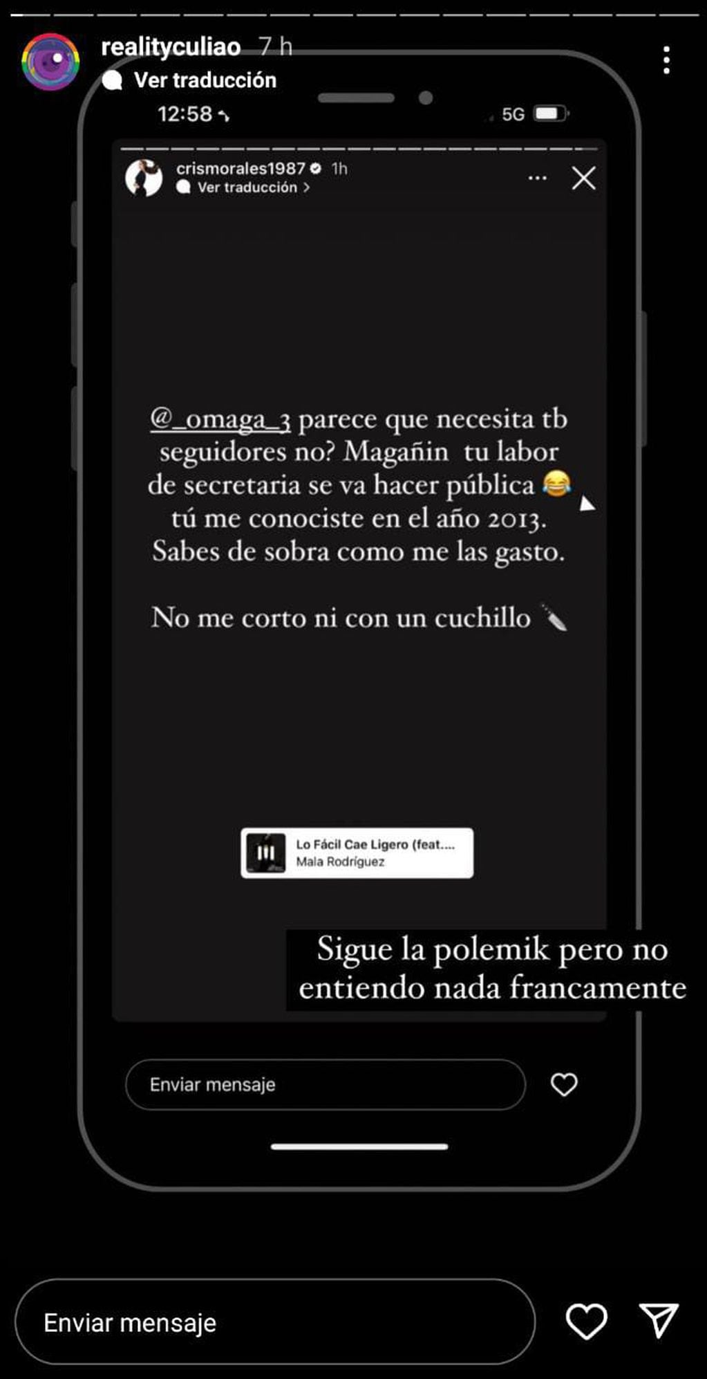 DU7XMRRLUBE2JCGETJHQTJATI4 La señora de Gary Medel vuelve a la palestra tras criticar a un amigo del futbolista con un particular mensajes.