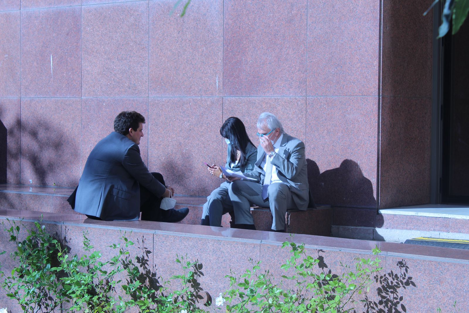 Diego Schalper, Paulina Núñez e Iván Moreira.