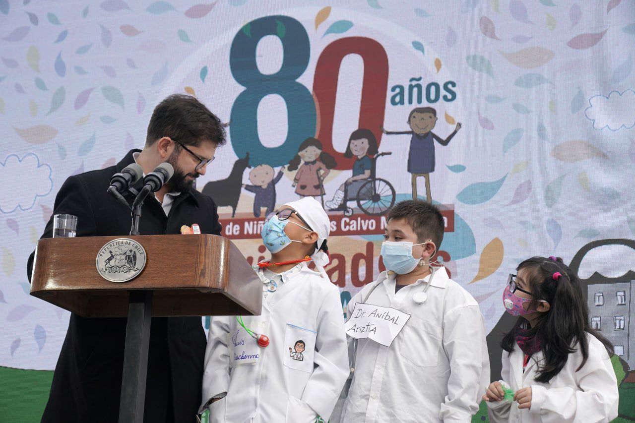 El Presidente Gabriel Boric en el 80° aniversario del Hospital Calvo Mackenna.