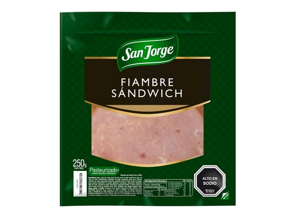 jamón fiambre sandwich